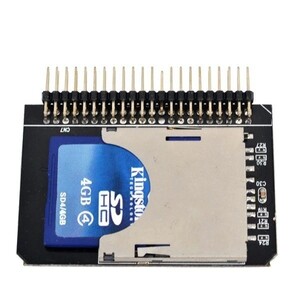 新品即決■送料無料SDXC/SDHCカード→2.5HDD IDE`44pin(オス)変換アダプタ SDカードをHDD/SSD化