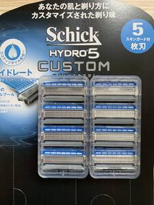 ★送料込 未使用品★ シック ハイドロ5 カスタム schick HYDRO5 CUSTOM 5枚刃 替刃8個