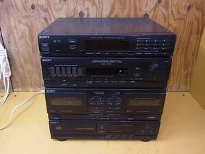 □T/298☆ソニー SONY☆CD/カセットテープ システムコンポ☆HCD-515☆ジャンク