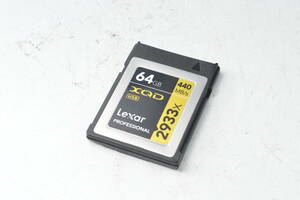 #5492 【美品】 Lexar レキサー Professional 2933x 64GB XQD 2.0 Card Up to 440MB/s LXQD64GCRBNA2933