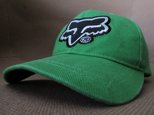 90's FOX RACING キツネ ロゴ 刺繍 スナップバック キャップ フォックス レーシング CAP 帽子 ハット モトクロス オフロード バイク レース