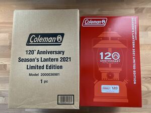 即発送 送料無料 新品未開封 コールマン Coleman 120th アニバーサリー シーズンズランタン 2021 レッド 赤 limited edition ランタン
