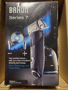 【中古】 BRAUN Series 7 760cc-7Z ブラウン シリーズ7 ワケアリ品 メンズ電気シェーバー アルコール洗浄機付きモデル 新品替刃 洗浄液