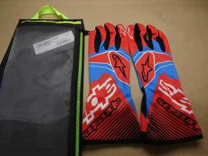 セール特価！アルパインスターズ新品サイズ多数！■ レーシングカートグローブ TECH-1 K RACE v2 GLOVE■レッドコバルトブルー alpinestars