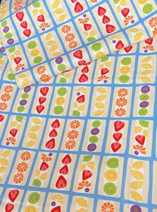 美味しそうな フルーツサンド オックス 生地 blue 1m