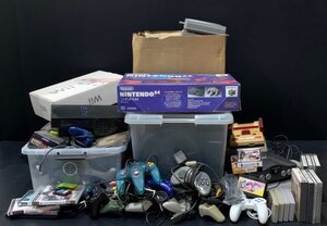 *民家整理品 各種ゲーム機本体&ソフト大量 プレイステーション/セガサターン/WII/ニンテンドー64/PCゲーム/他多数 完全ジャンク品