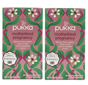 2個セット■PUKKA パッカ 有機ハーブティー マザーカインドプレグナンシー (20袋×2セット) カモマイルの香り カフェインフリー 妊娠中にも