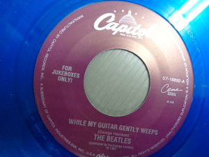 THE BEATLES/WHILE MY GUITAR GENTLY WEEPS★シングル　カラーレコード　FOR JUKEBOXES ONLY