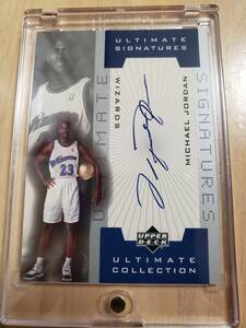 サイン 2001 -02 UD Ultimate Collection MICHAEL JORDAN Auto / マイケル ジョーダン Autograph WAS Wizards