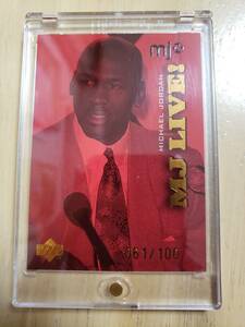 100 sheets limitation 1998 -99 UD MJ LIVE MICHAEL JORDAN (#/100) / Michael Jordan Space Jam