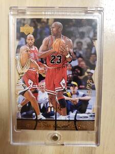 очень редкий 23 листов ограничение 1998 -99 UD Time Pieces MJx MICHAEL JORDAN (# /23) / Michael Jordan NIKE AJ (6x NBA Champions)