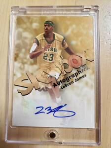 SP автограф 2011 -12 Fleer Retro Skybox Autographics LEBRON JAMES / Revlon je-mzAutograph