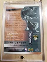 15枚限定 サイン 2003 -04 UD Sweet Shot RAY ALLEN Auto (#/15) / レイ アレン Autograph (Certification無し)_画像7