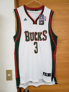 2011 -12 Season Adidas BRANDON JENNINGS Milwaukee Bucks Swingman Jersey (S) / ブランドン ジェニングス Bought@NBAstore100%Authentic