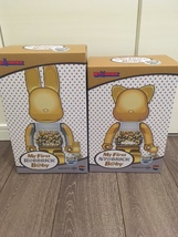 MY FIRST 4体 NY@BRICK B@BY 100％ & 400％ GOLD Ver.＆MY FIRST R@BBRICK B@BY 100％ & 400％ GOLD Ver. be@rbrick 新品未開封_画像1