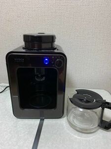 siroca 全自動コーヒーメーカー SC-A121 ステンレスシルバーガラスサーバー/ミル内蔵/ドリップ方式/保温/蒸らし