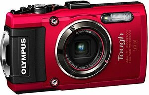 OLYMPUS デジタルカメラ STYLUS TG-4 Tough レッド 1600万画素CMOS F2.0 15m 防水 100kgf耐荷重 GPS+電子コンパス&内蔵Wi-Fi TG-4 RED(中古