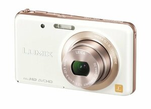 パナソニック デジタルカメラ ルミックス FX80 光学5倍 キャンドルホワイト DMC-FX80-W(中古品)