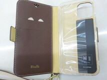 TIN★☆在庫あり⑨iPhone12mini　猫　茶系　iP20_54-MIN04 Brown 手型ケース　新品未使用　3-10-5_画像6