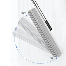 スポンジモップ 吸水モップ スポンジワイパー バケツ付き 伸縮可能 水拭きモップ 床掃除 吸水力抜群 バスルーム キッチン 替えヘッド5個_画像3