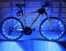 自転車LEDイルミネーション 3色 20LEDフラッシュライト2個セット_画像7