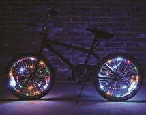 自転車LEDイルミネーション 3色 20LEDフラッシュライト2個セット_画像6
