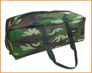 DBLTACT トレジャーボックス ツールバッグ DTQ-L-CA 迷彩 道具入れ 横長 バッグ 工具バッグ 両開き鞄 ファスナー 布製 軽い