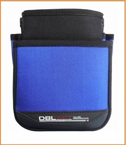 DBLTACT 小型 腰袋 2段 DT-02S-BL ブルー 腰回り道具入れ 工具ポケット 工具収納 摩擦に強いバリスティック加工