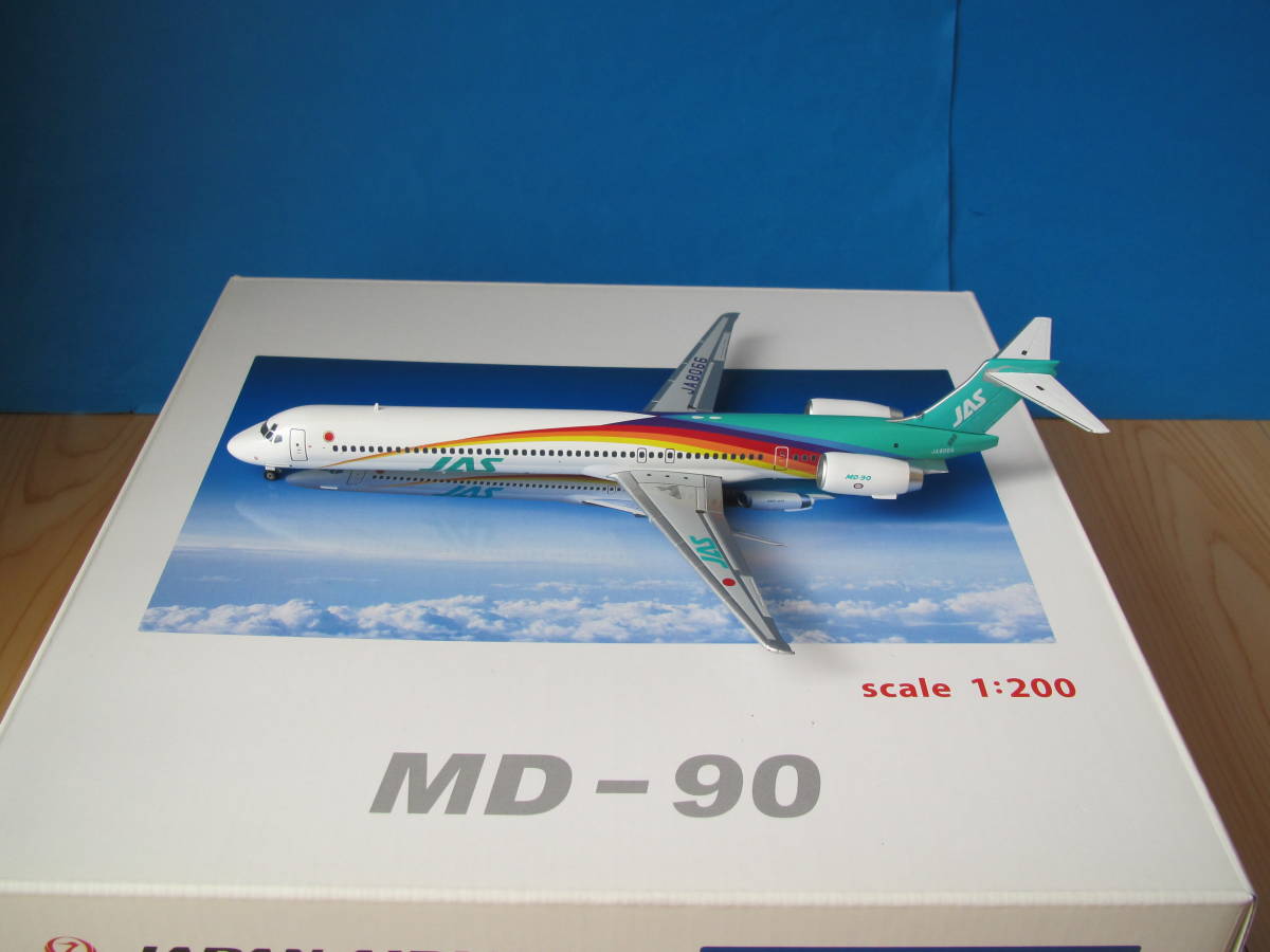 再入荷】 ダイキャスト1/200 1-7号機 MD-90 JAS 未開封 JAL/日本航空 