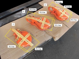(E)ー①シングル滑車　中古、再塗装品。