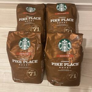 スターバックス スタバ コーヒー豆 粉タイプ パイクロースト パイクプレイスロースト 大容量 4袋