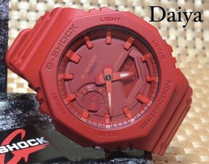 新品 CASIO カシオ 正規品 G-SHOCK ジーショック Gショック 腕時計 レッド 多機能腕時計 アナデジ腕時計 スポーツ 防水 メンズ GA-2100-4A