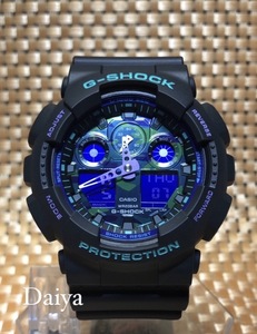 新品 CASIO カシオ 正規品 G-SHOCK ジーショック Gショック 腕時計 ブラック アナデジ スポーツ 多機能腕時計 防水 メンズ GA-100BL-1