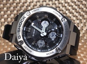 新品 CASIO カシオ 正規品 G-SHOCK ジーショック Gショック 腕時計 シルバー ソーラー アナデジ 防水 G-STEEL 多機能腕時計 GST-S110-1A