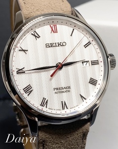 新品 SEIKO セイコー Presage プレザージュ 腕時計 SRPG25J1 ベーシックライン Japanese garden 枯山水 日本庭園 メカニカル 自動巻 手巻き