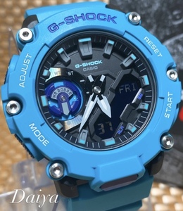 新作 新品 CASIO カシオ 正規品 G-SHOCK ジーショック Gショック 腕時計アナデジ腕時計 多機能腕時計 カーボンコアガード構造 ターコイズ