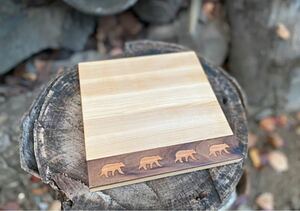 【Animal's Cutting Board】カッティングボード　キャンプ　まな板　インテリア　北欧　木製　キッチン　