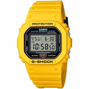 【G-SHOCK 初期カラーモデル リバイバル スクエア イエロー メンズ腕時計】 DW-5600REC-9JF 新品　