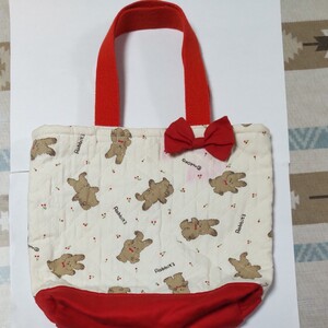 ハンドメイド トートバッグ うさぎ柄