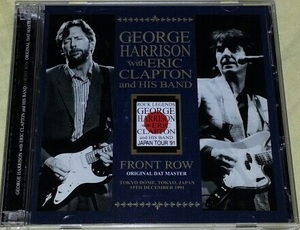 廃盤プレス 2CD ジョージ ハリスン エリック クラプトン GEORGE HARRISON WITH ERIC CLAPTON AND HIS BAND FRONT ROW ORIGINAL DAT MASTER
