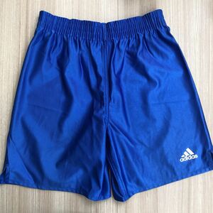 adidas ジュニアサッカーパンツ 光沢青色　サイズ150cm