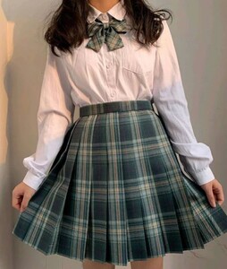 チェック柄 制服 コスプレ衣装 Lサイズ