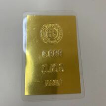 【1円】徳力 TOKURIKI純金カード インゴット ラミネート入　１ｇ ゴールド 999.9_画像2