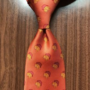 JIM THOMPSON Jim Thompson necktie orange .. elephant 