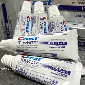 ★【送料無料】5本 クレスト 3D ホワイト ブリリアンス ホワイトニング 歯磨き粉 Crest 3D White Brilliance Toothpaste