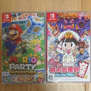Nintendo Switch マリオパーティ スーパースターズと桃太郎電鉄　新品未開封シュリンク付き ニンテンドースイッチ