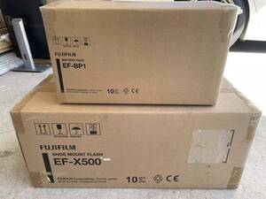 ★新品 送料無料!FUJIFILM EF-X500とEF-BP1 フラッシュとバッテリー10個 セット★