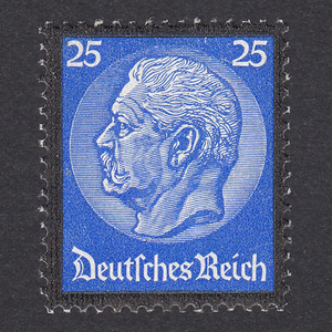 A022【ナチスドイツ】1934年 Mi#553 未使用切手