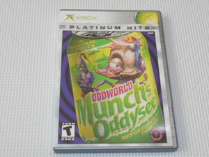 xbox★ODDWORLD Munch's Oddysee PLATINUM HITS 海外版★箱付・説明書付・ソフト付