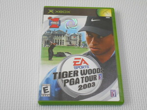 xbox★TIGER WOODS PGA TOUR 2003 海外版★箱付・説明書付・ソフト付